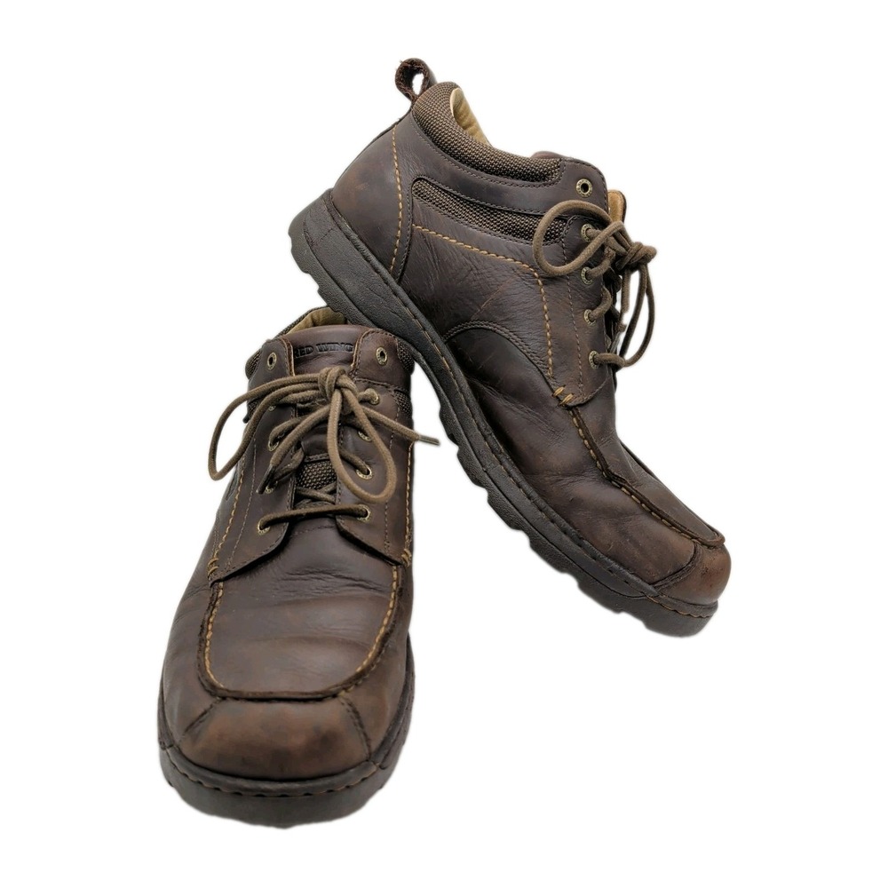Red Wing 4333 Boots Mens 12 M Ankle Boot Lace Up Round Toe Casual Leather Brown